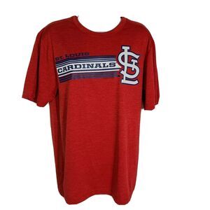 MLB Genuine Merchandise Womens Medium Red St. Louis Cardinals T-Shirt Polyester